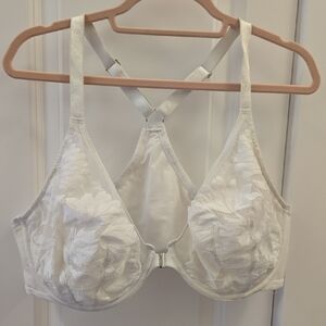 Deesse Lingerie Floral White Bra